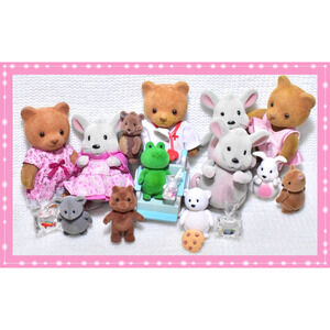 Vtg Teddy Bear Story Simba Baerenwald Lil Woodzeez Sylvanian Calico Critters Lot